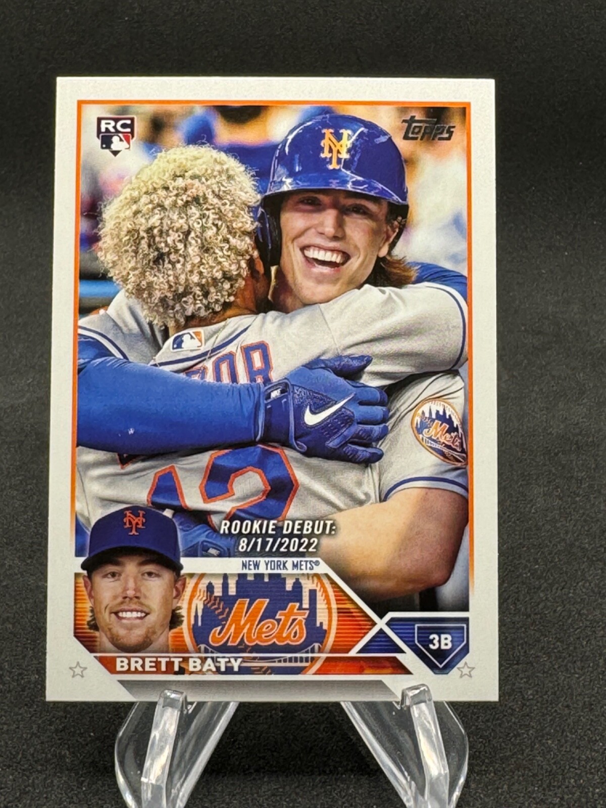 Brett Baty 2023 Topps Update Series - Rookie Debut #US158 New York Mets