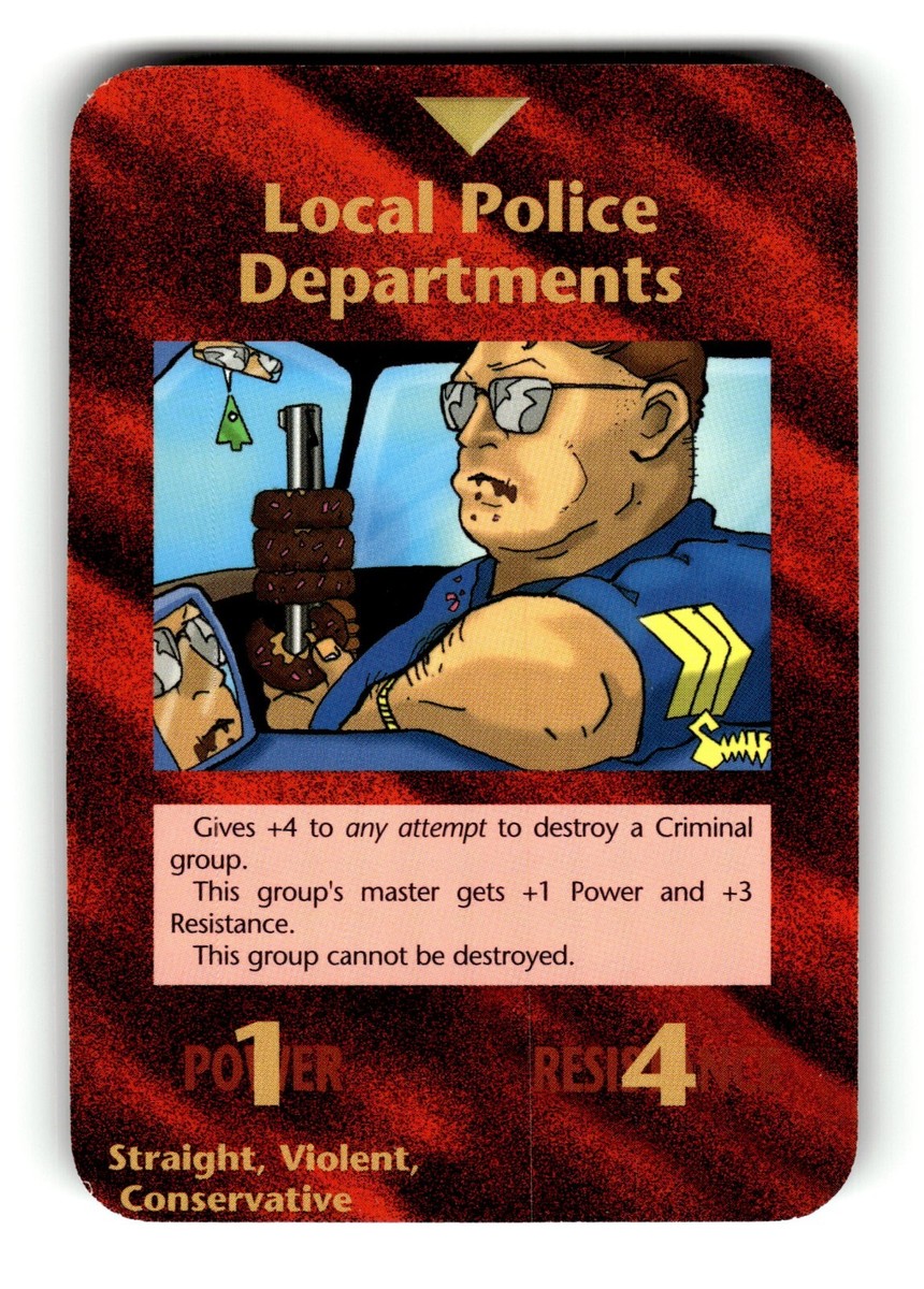 Local Police Departments Card Limited INWO Illuminati New World