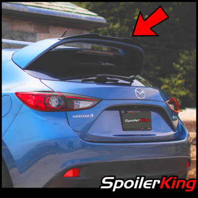 #ad Rear Add on Gurney Flap Spoiler Fits Mazda 3 Hatchback 5dr 2014 2018 284VC $151.05