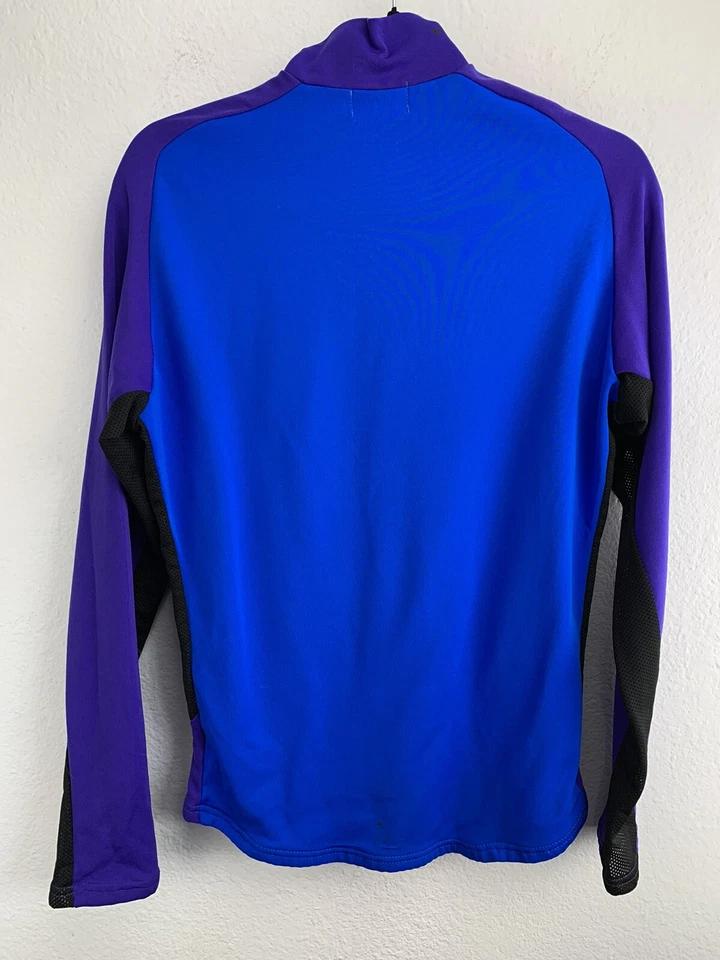 Pearl Izumi Long Sleeve 1/2 Zip Size M Medium Made In USA Blue Cycling Jersey - Image 2 of 4