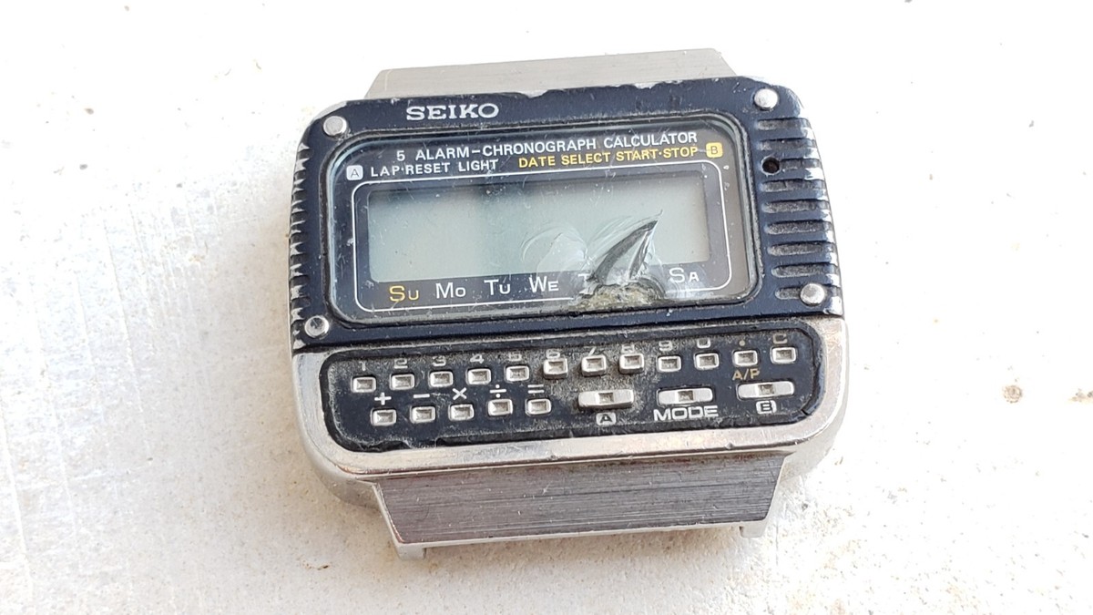 SEIKO C439-5000 CALCULATOR ALARM CHRONOGRAPH MENS VINTAGE SEIKO C439-5000 CALCULATOR ALARM CHRONOGRAPH MENS VINTAGE