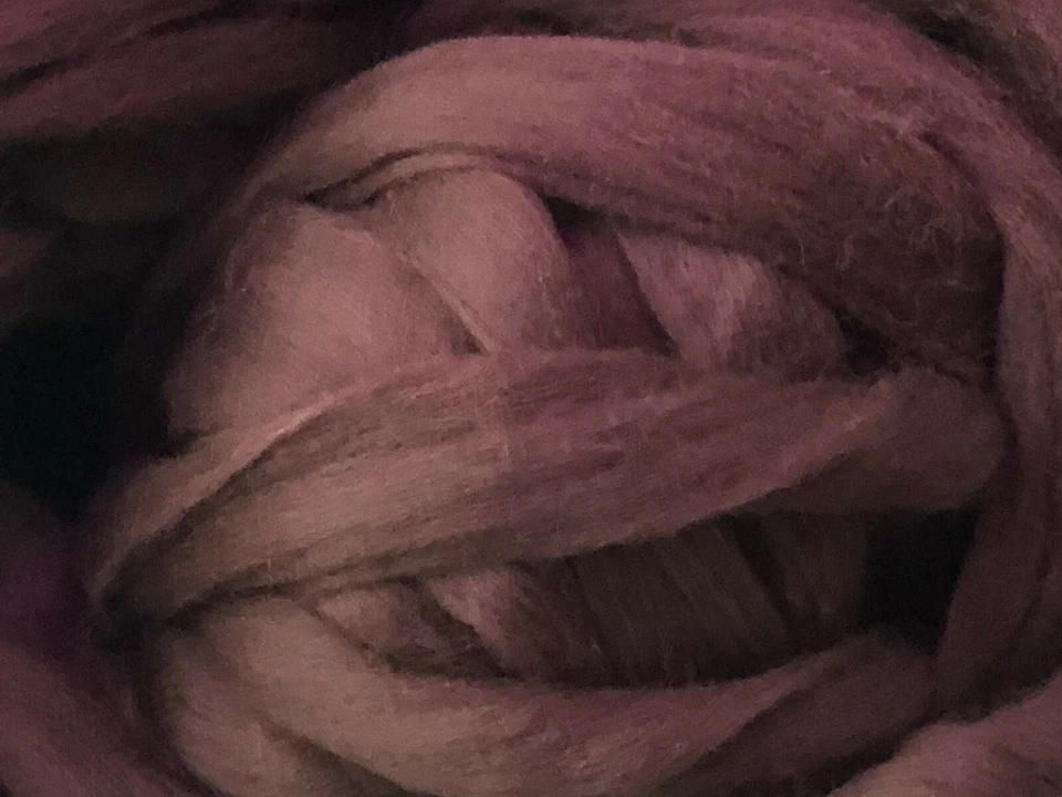 Brown Wool Roving, Shep's Wool Dark Chocolate Merino Roving, Brown wool fiber - Image 3 of 4