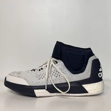 Adidas CrazyLight Boost PrimeKnit White Blue Basketball Shoes Mens US Size 11.5