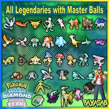 Legendary Pokemon Shiny All 36 Shining Pearl Brilliant Diamond + Master Balls