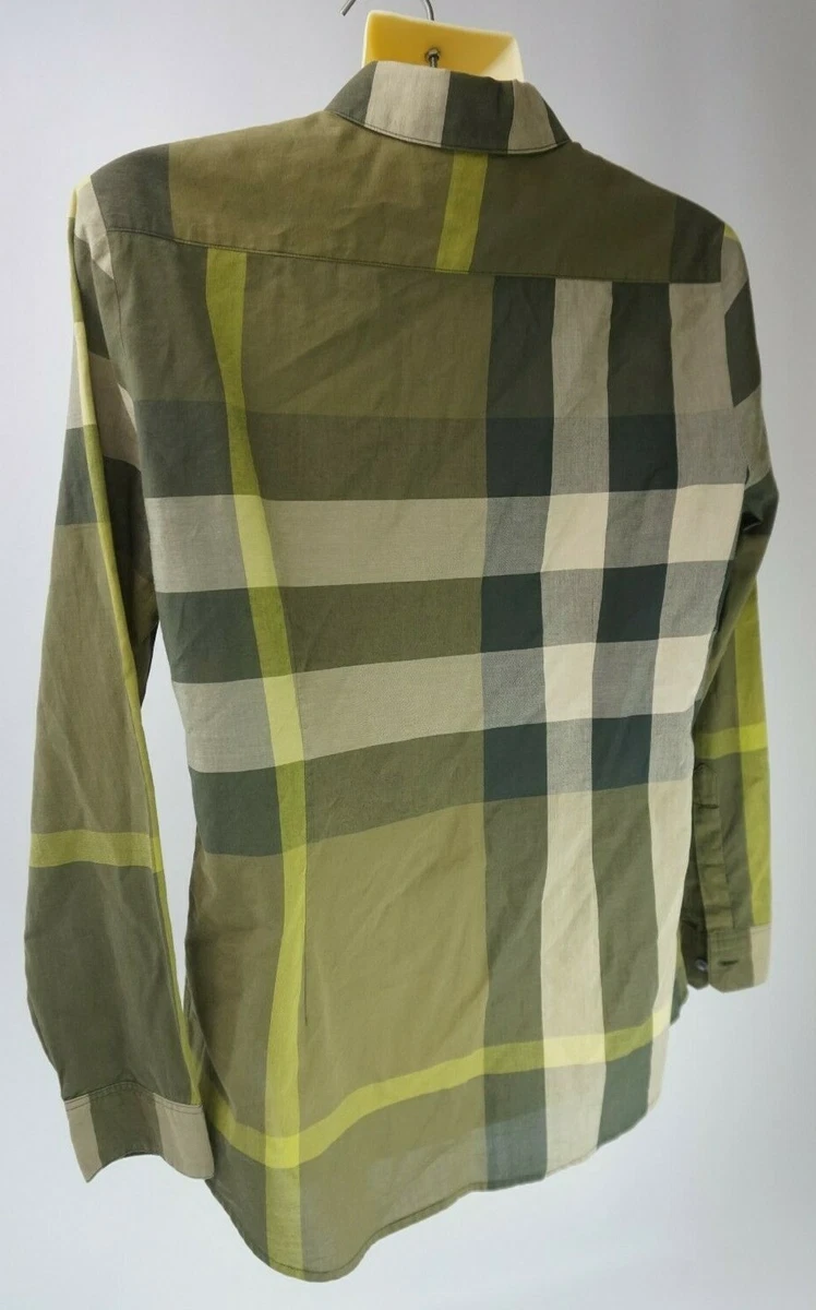 Burberry shirt womens green deals
