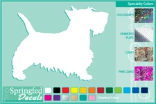 SCOTTISH TERRIER SILHOUETTE cut vinyl decal #2 Dog stickers