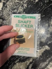 RARE Cue Cube And Shaft Slicker pool billiard Dual use tip tool scuffer / shaper