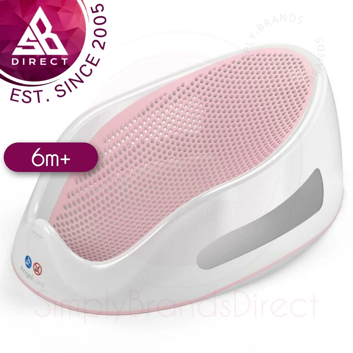 Angelcare baby bath pink sales
