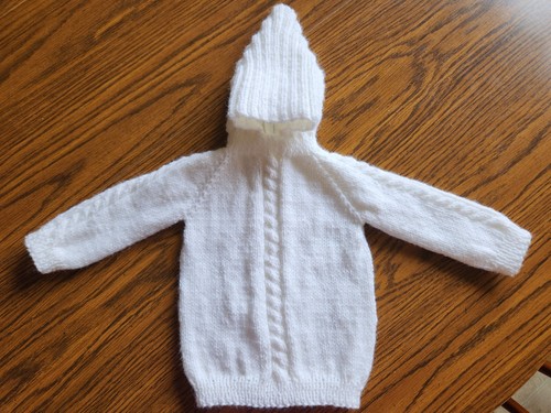Handmade Knitted Baby Sweaters with Hood and Back Zipper – Choose size & color - 第 21/32 張圖片