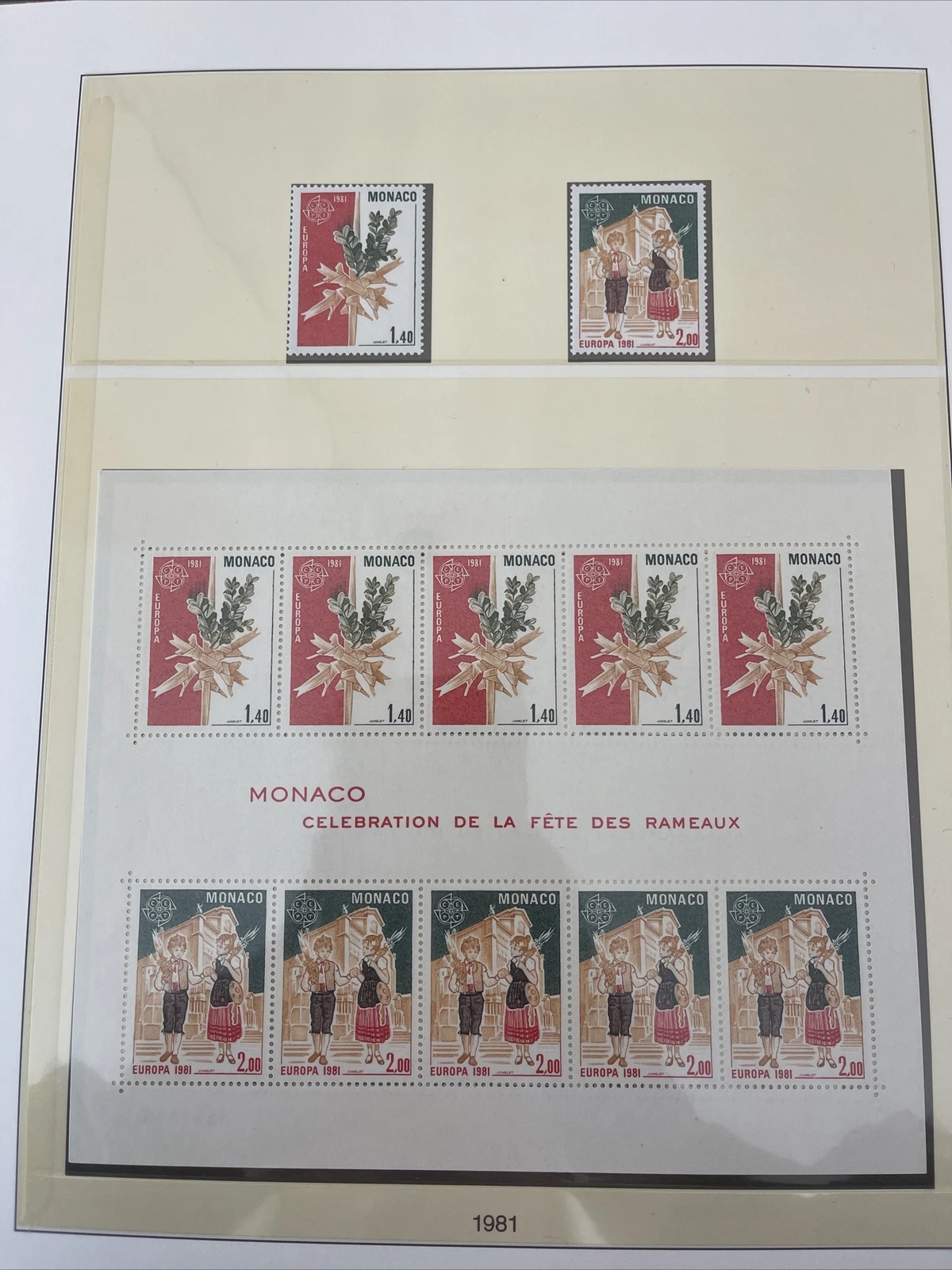 Timbres Monaco Neuf Lindner No.186 1981 Page 97