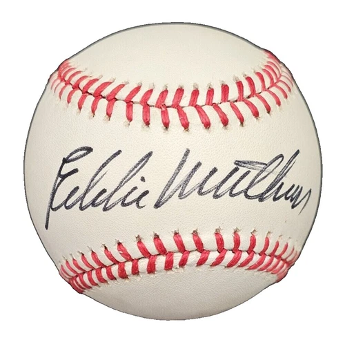 Eddie Mathews Original Autographed Baseball MLB Balls