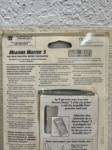 Calculated Industries Measure Master 5: Dimensional Math Calculator 4018 v3.1 - Picture 8 of 9