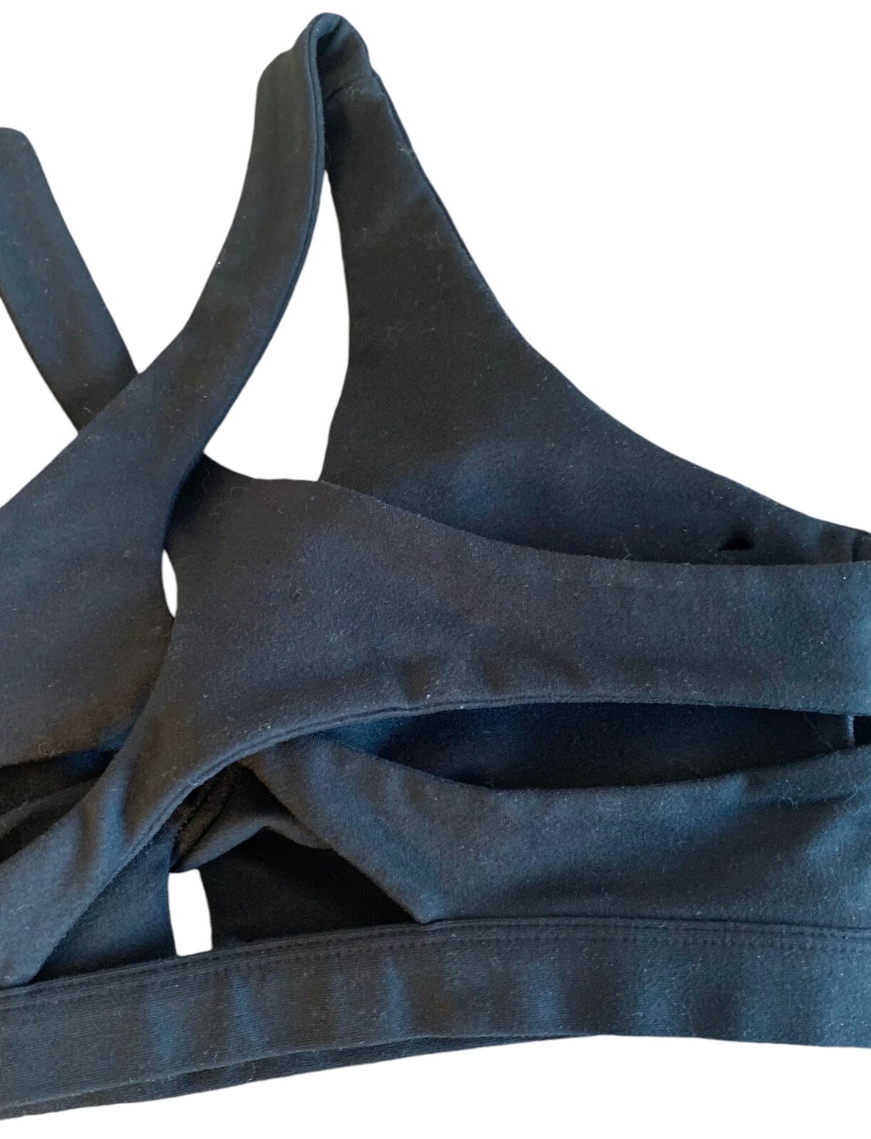 FABLETICS Solid Black Twist Front Criss-Cross Bac… - image 6
