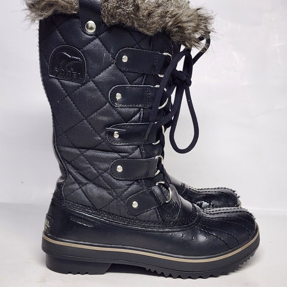 Sorel TOFINO II Waterproof Lace up Quilted Winter Boots size