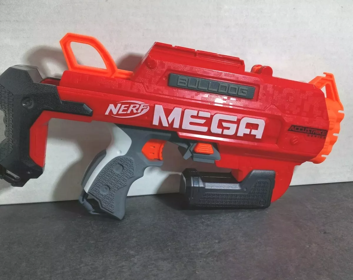 Lança Dardo Accustrike Mega Bulldog, Nerf, Vermelho/laranja