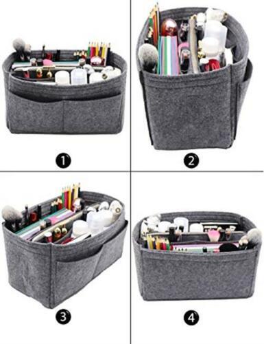 Felt Purse Bag Organizer Insert with zipper Bag Tote Assorted Sizes , Colors - Picture 41 of 61