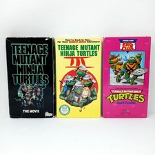 Teenage Mutant Ninja Turtles VHS Lot Movies 1 3 Plus April Foolish Cartoon
