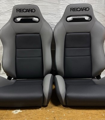 【Tarif inklusive für USA】RECARO SR-3 2Sitzer reparierte Sitze Kunstleder 0313
