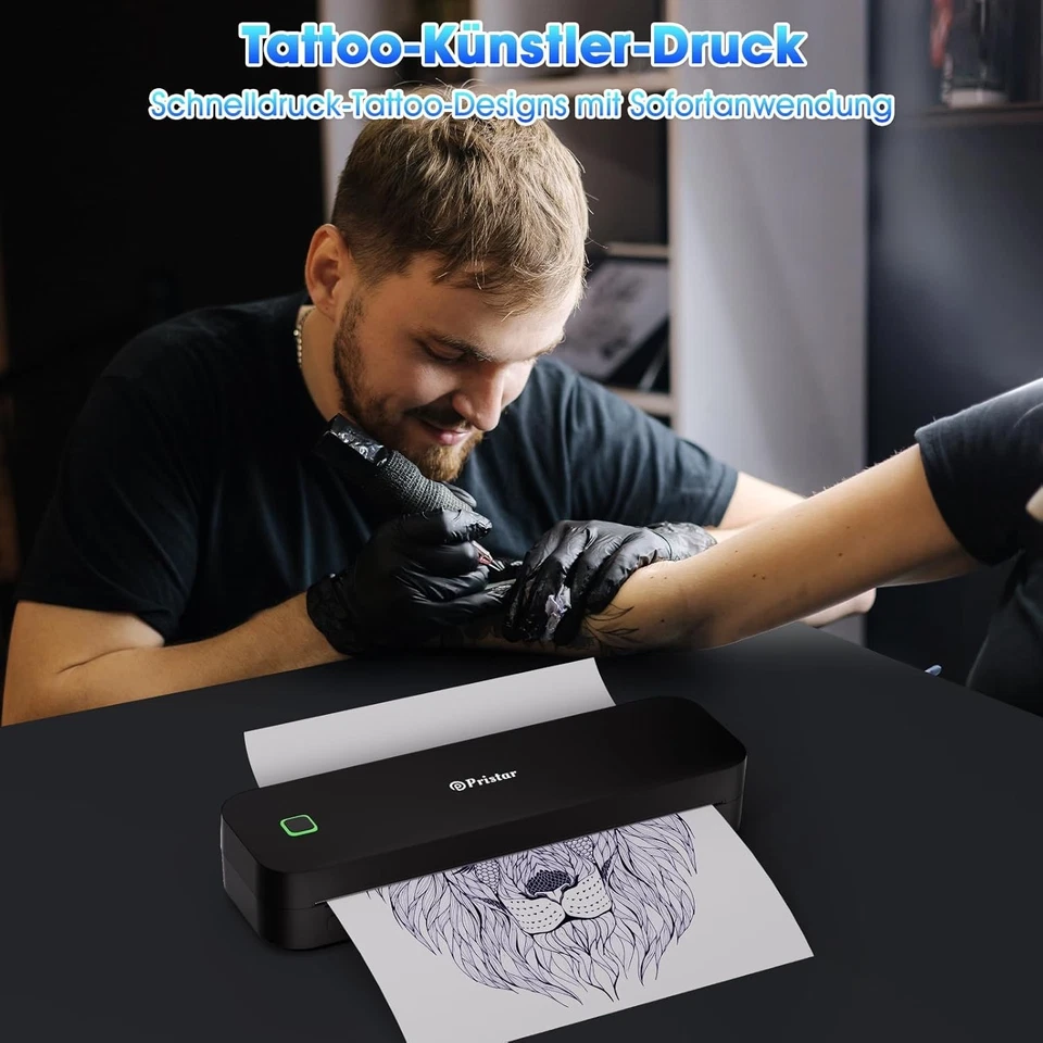 Pristar D210 Bluetooth A4 Thermodrucker Supports A4 Tattoo Paper PJ-722 PJ-763 - Bild 2 von 4