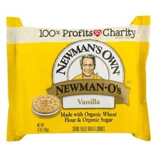 Newman's Own Organics O's Vanilla, Vanilla Creme, 13 Ounce