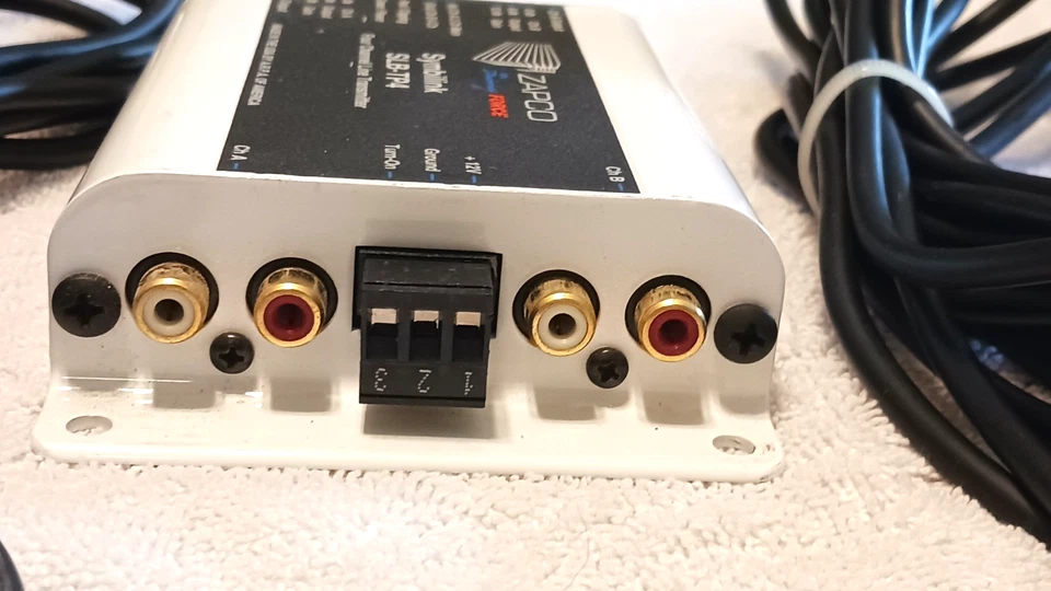 USED OLD SCHOOL ZAPCO SLB-TP4 4 CHANNEL LINE TRANSMITTER LINE DRIVER DIN TO RCA - Image 3 of 4