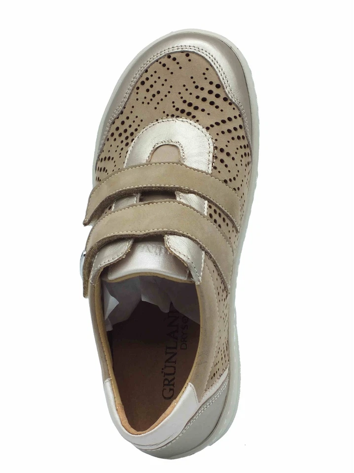 Grunland NILE SC2150 Corda Sneakers confort per Donna in pelle e nabuk beige - Immagine 3 di 3
