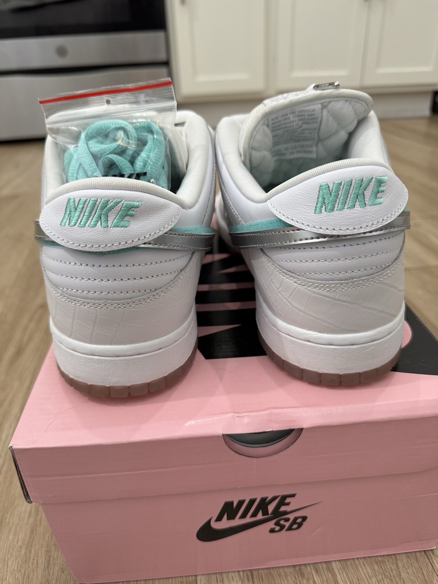 Size 13 - Diamond Supply Co. x Nike Dunk Pro SB Low White Diamond