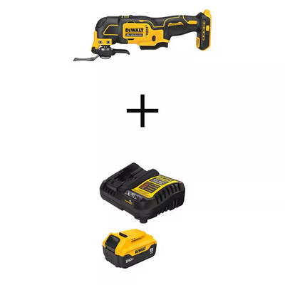 ATOMIC 20V MAX Lithium-Ion Cordless Brushless Oscillating Multi Tool with 20V MA