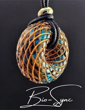 Golden Ratio Torus Vortex Energy Rodin Coil Pendant — Blueflame Aegis Edition