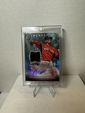 RAFAEL DEVERS 2016 Bowman Inception patch  Autograph RPA Green /50 Sox giants