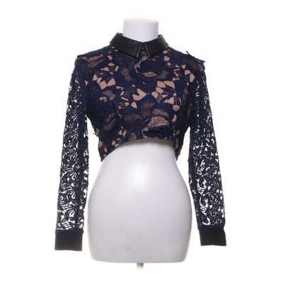 Self-Portrait, Bolero, Größe: 36, Blau/Schwarz/Beige #Rjf