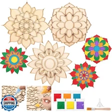 Weekgrat 3 Pcs 9 Inch Diwali Mandala Sand Art Set Reusable Rangoli Mats with 