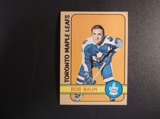 1972-73 Topps Hockey Bob Baun Card # 134