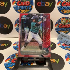 2022 Topps 1st Bowman Chrome Jonatan Clase 3/5 Seattle Mariners Mojo Refractor