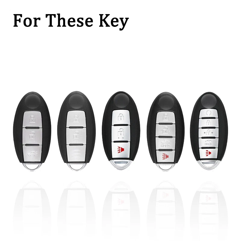 Цинковый сплав TPU автомобиля ключ чехол для Nissan GT-R Armada Murano Rogue лист 370Z - Изображение 2 из 4