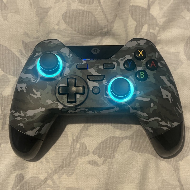 Gioteck WX4+ Switch Wireless RGB Controller - Dark Camo - Tested & Working