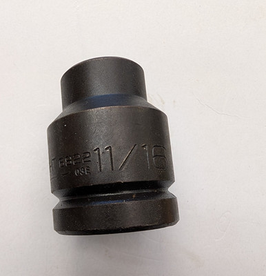 New WRIGHT TOOL 11/16'' X 3/4'' Dr. Part 6822 Impact Socket- Made in USA- F.Ship