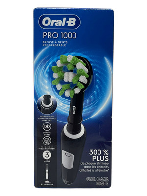 Oral-B Pro 1000 Rechargeable Electric Toothbrush - Black