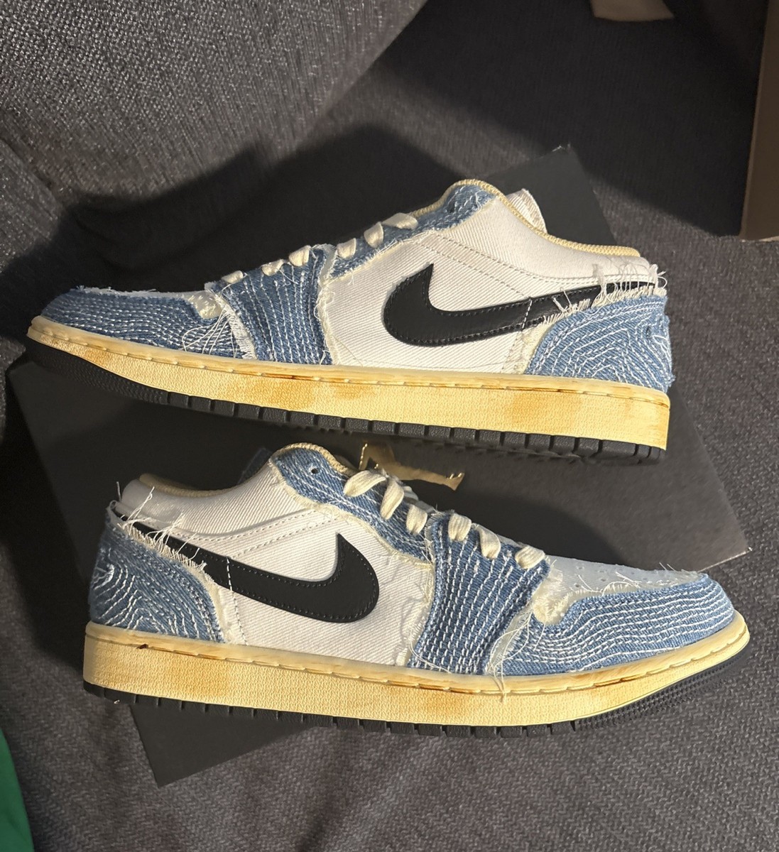 Nike Air Jordan 1 Low SE WRMK Sashiko Denim World Make Japan Size