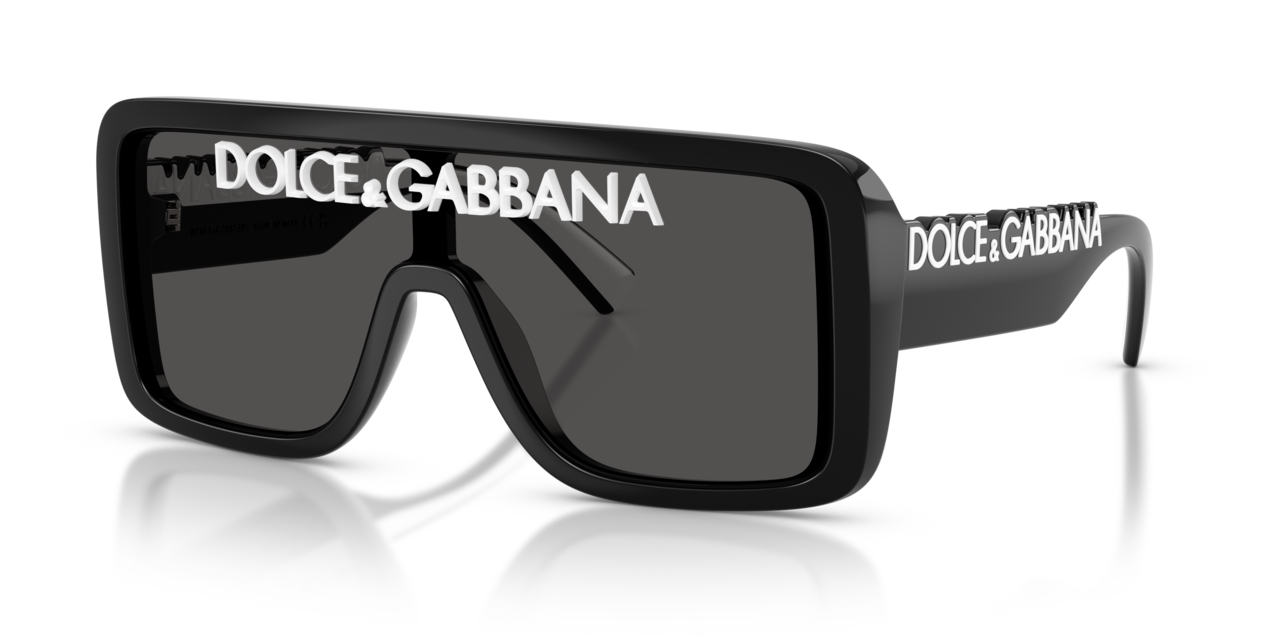 Dolce & Gabbana DG6204 Sunglasses Square UV400 Black Acetate 145 mm
