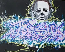  Graffiti Art , TRISHA, Original Graffiti Art,,  16X20" Canvas , MICHAEL MYERS
