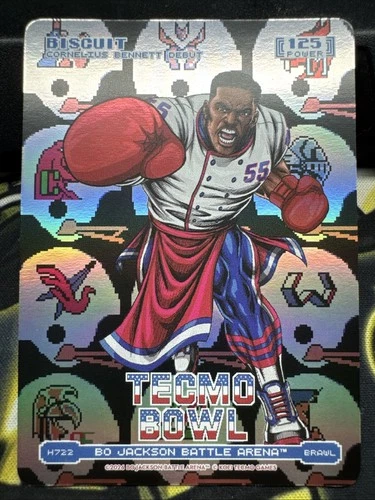 2026 Bo Jackson Battle Arena Tecmo Bowl Biscuit Brawl Helmets Battlefoil H722