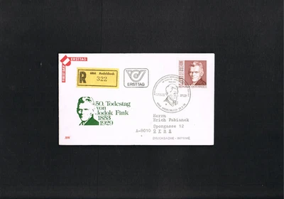 Österreich-Einschreib-FDC Mi. Nr. 1614 " 50. Todest. Jodok Fink " sehr selten ! - Bild 1 von 2