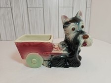 Vintage Royal Copley Scottie Scotty Scottish Terrier Ceramic Dog Planter