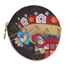 LOUIS VUITTON Monogram Vivienne Porte Monnaie Round Purse M69757 LV Auth 919...