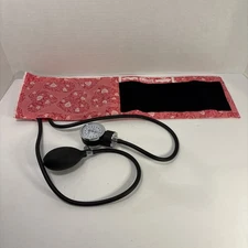 Prestige Medical Blood Pressure Cuff Pink Heart Design Adult Size Manual BP
