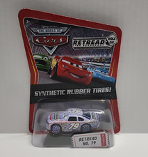 Mattel Disney Pixar Cars World Of Cars Retread No. 79 Diecast White Purple Mattel Disney Pixar Cars World Of Cars Retread No. 79 Diecast White Purple