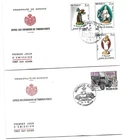 France Two FDCs 1982 & 1995 - Soccer - Cachets