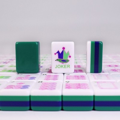 American Mahjong Game Set, 160 Tiles New Royal Green Garden Layered Mah jong