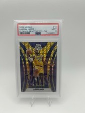 2024 Panini Mosaic LeBron James Elevate Reactive Yellow /99 PSA 9 LA Lakers #13